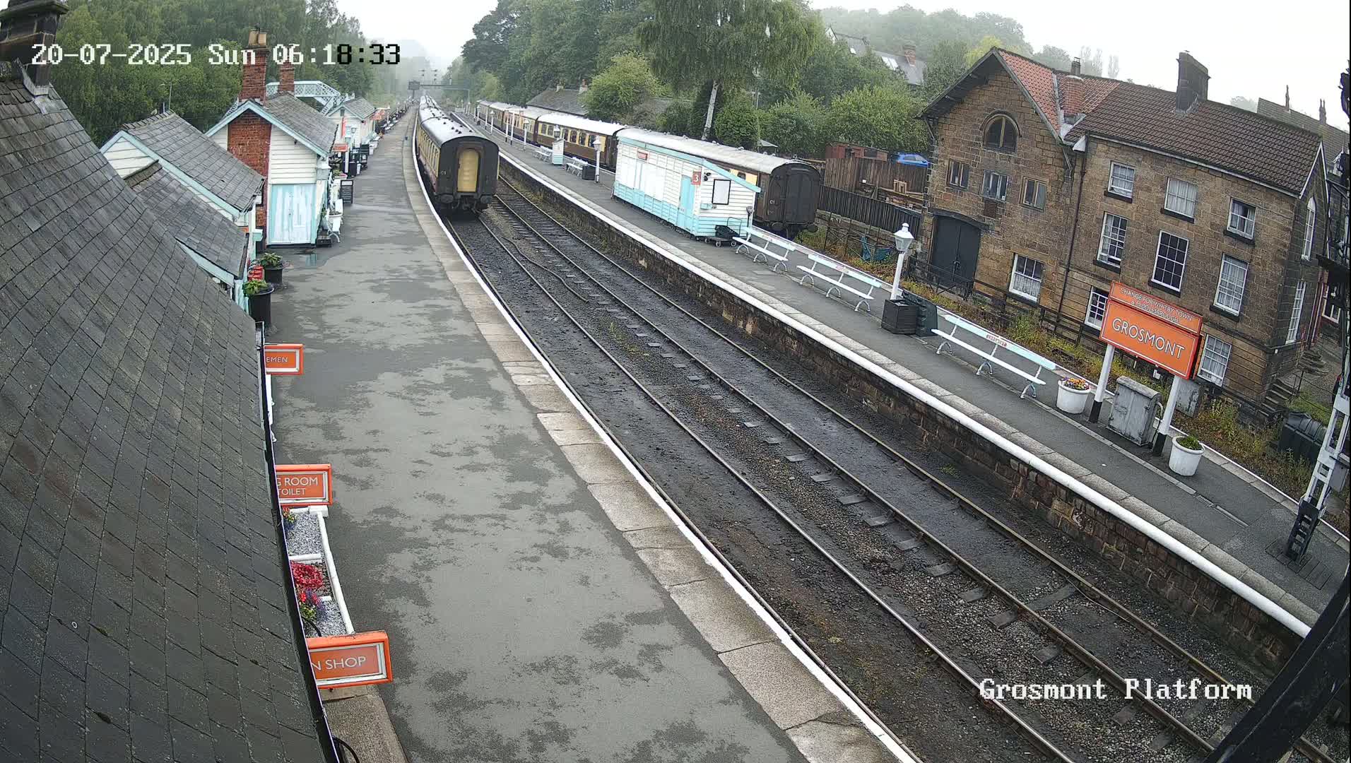 North Yorkshire Moors Railway (NYMR) Grosmont Station Live Cam - Grosmont, Borough of Scarborough, North Yorkshire, Yorkshire and the Humber, England, United Kingdom