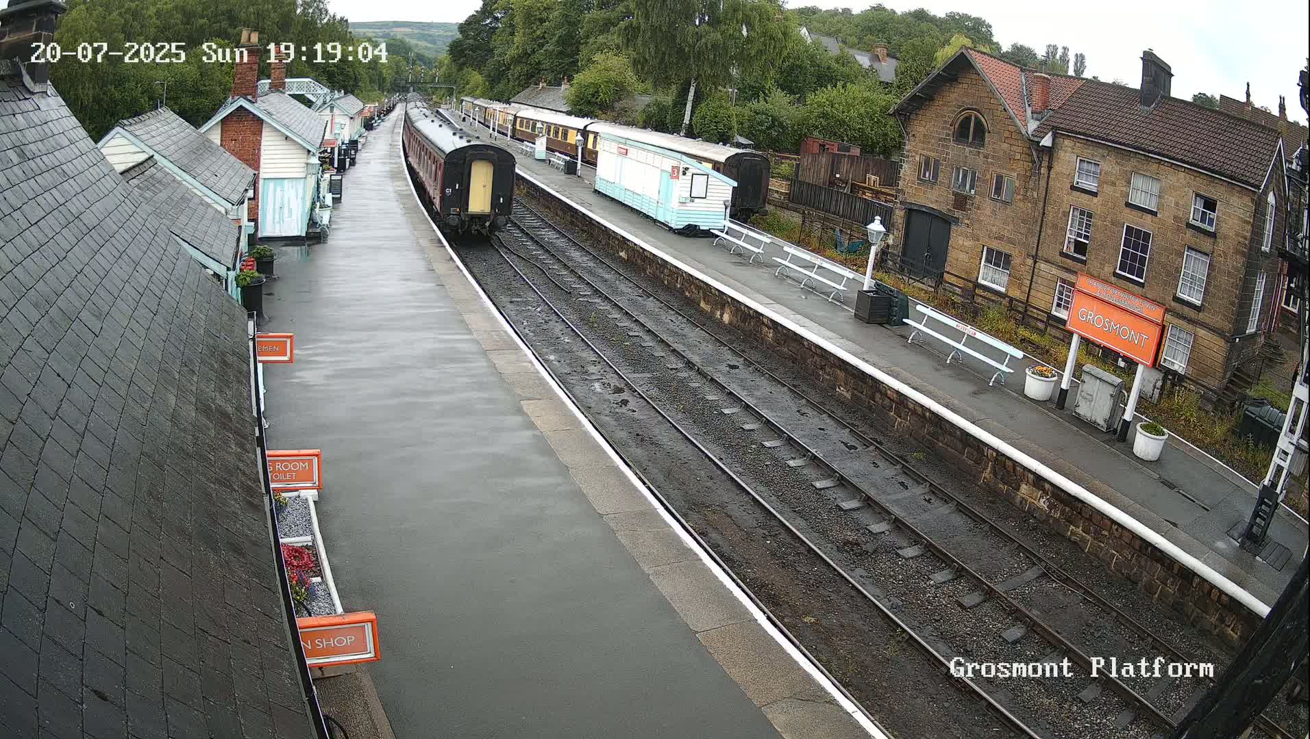 North Yorkshire Moors Railway (NYMR) Grosmont Station Live Cam - Grosmont, Borough of Scarborough, North Yorkshire, Yorkshire and the Humber, England, United Kingdom