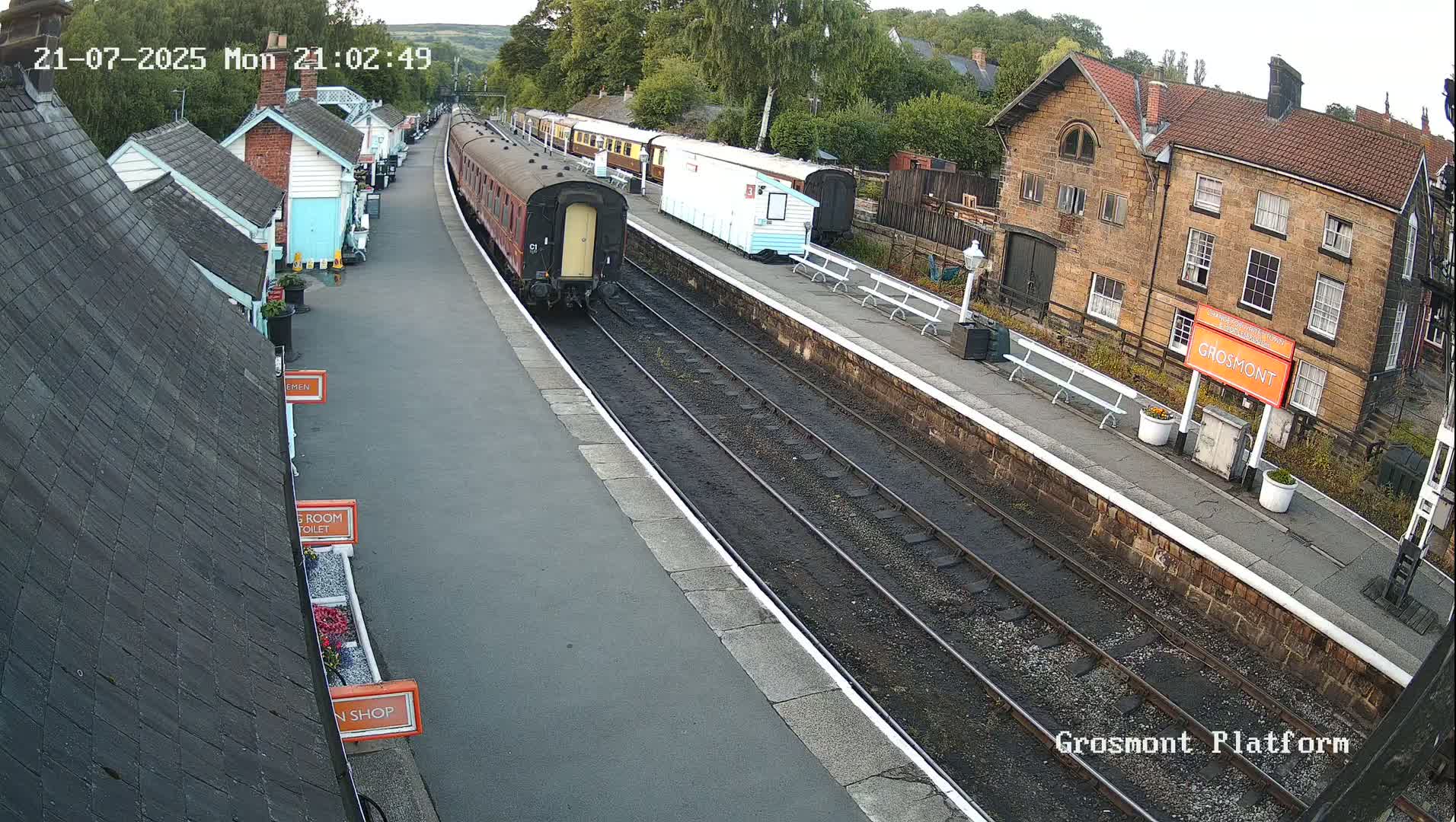 North Yorkshire Moors Railway (NYMR) Grosmont Station Live Cam - Grosmont, Borough of Scarborough, North Yorkshire, Yorkshire and the Humber, England, United Kingdom