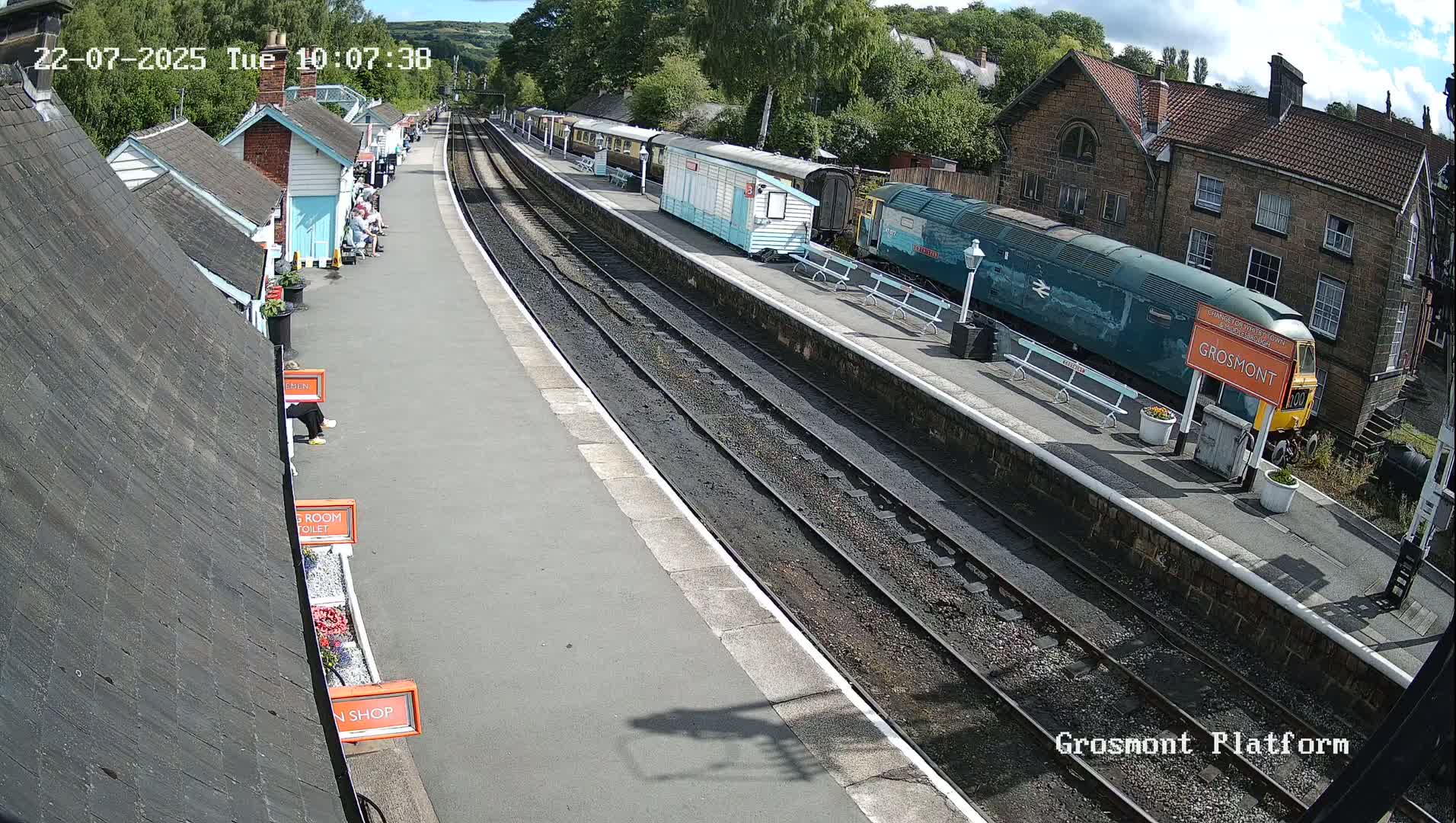 North Yorkshire Moors Railway (NYMR) Grosmont Station Live Cam - Grosmont, Borough of Scarborough, North Yorkshire, Yorkshire and the Humber, England, United Kingdom