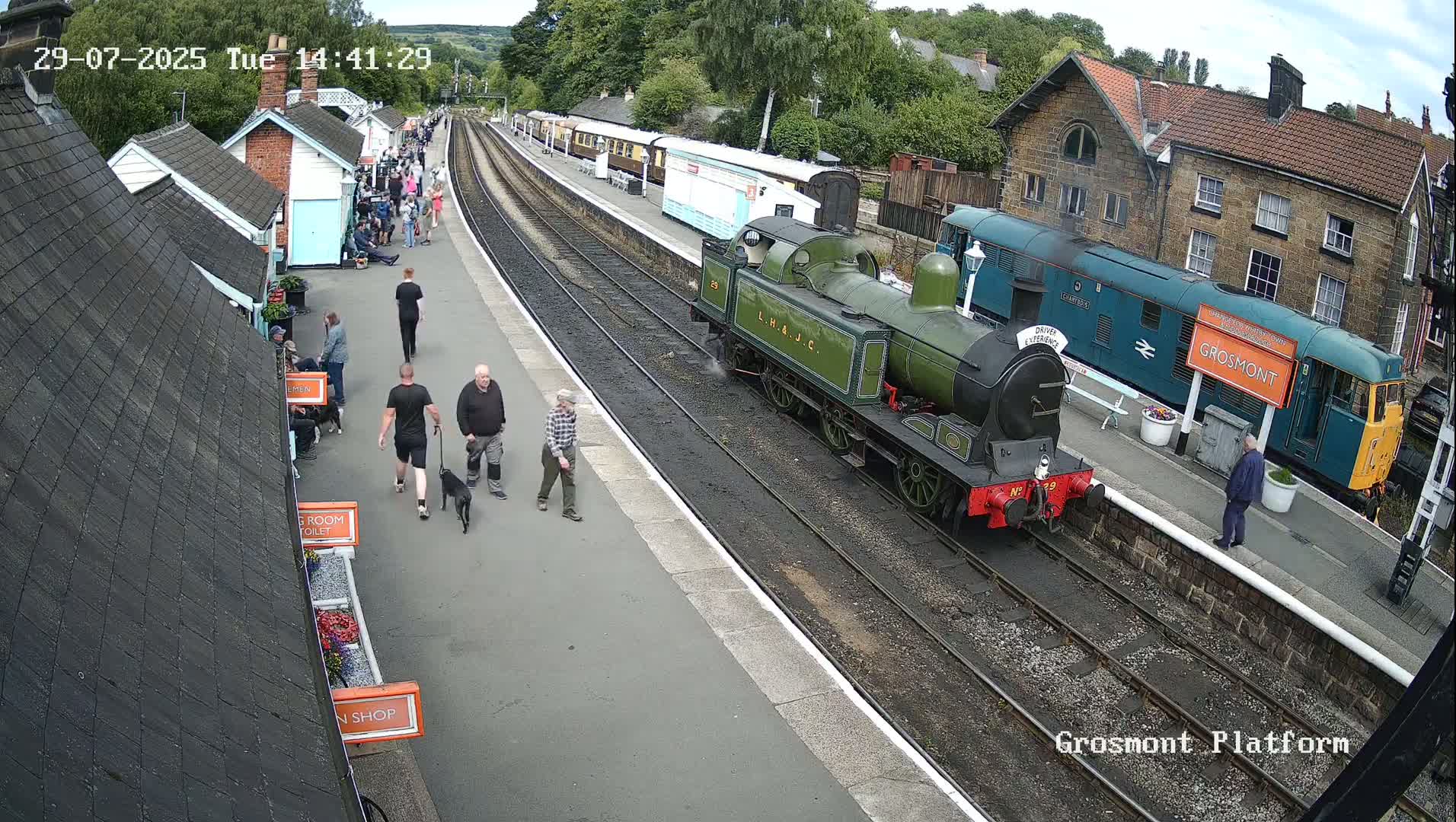 North Yorkshire Moors Railway (NYMR) Grosmont Station Live Cam - Grosmont, Borough of Scarborough, North Yorkshire, Yorkshire and the Humber, England, United Kingdom