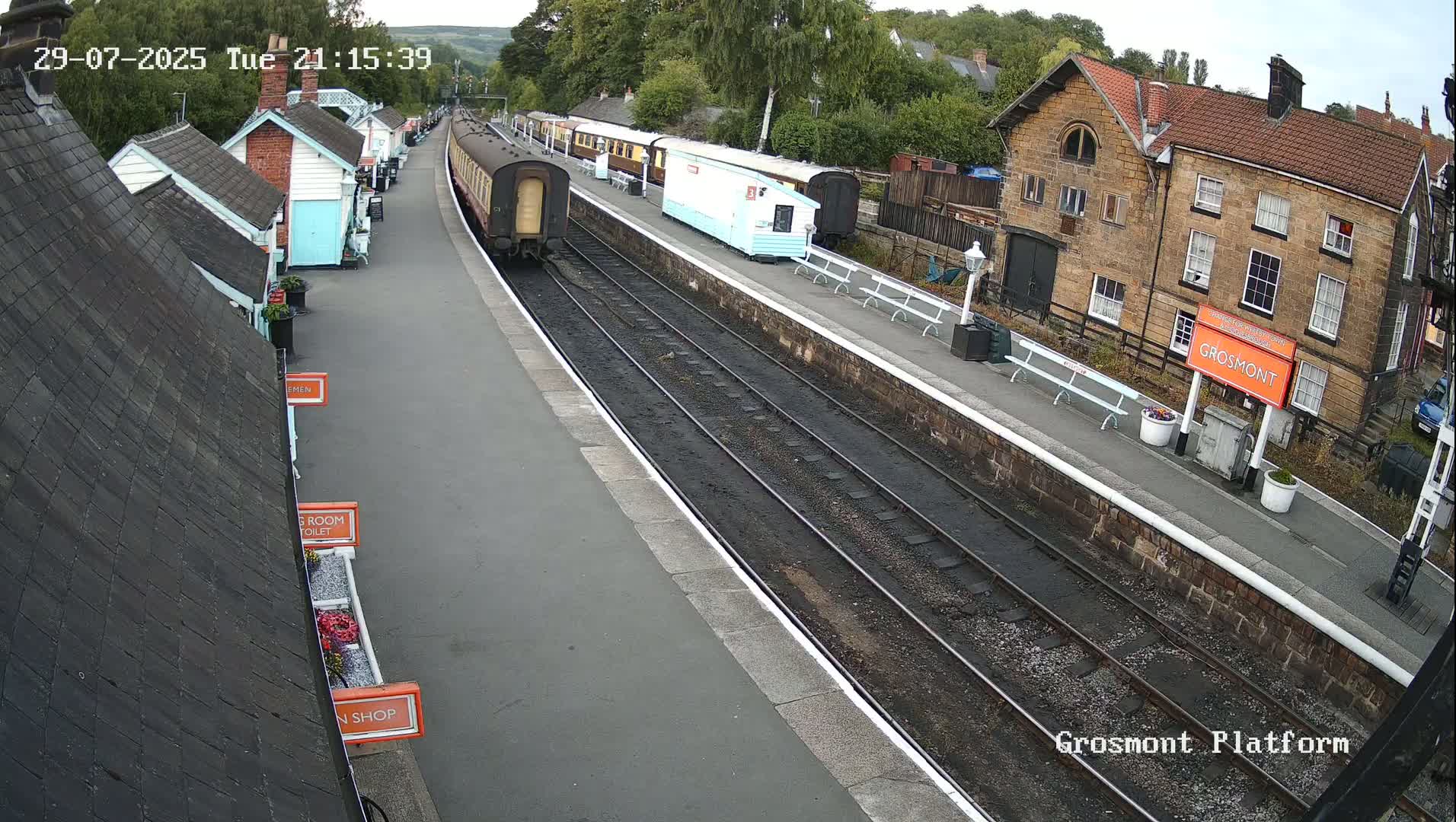 North Yorkshire Moors Railway (NYMR) Grosmont Station Live Cam - Grosmont, Borough of Scarborough, North Yorkshire, Yorkshire and the Humber, England, United Kingdom