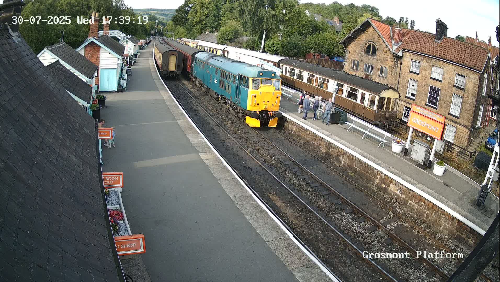 North Yorkshire Moors Railway (NYMR) Grosmont Station Live Cam - Grosmont, Borough of Scarborough, North Yorkshire, Yorkshire and the Humber, England, United Kingdom