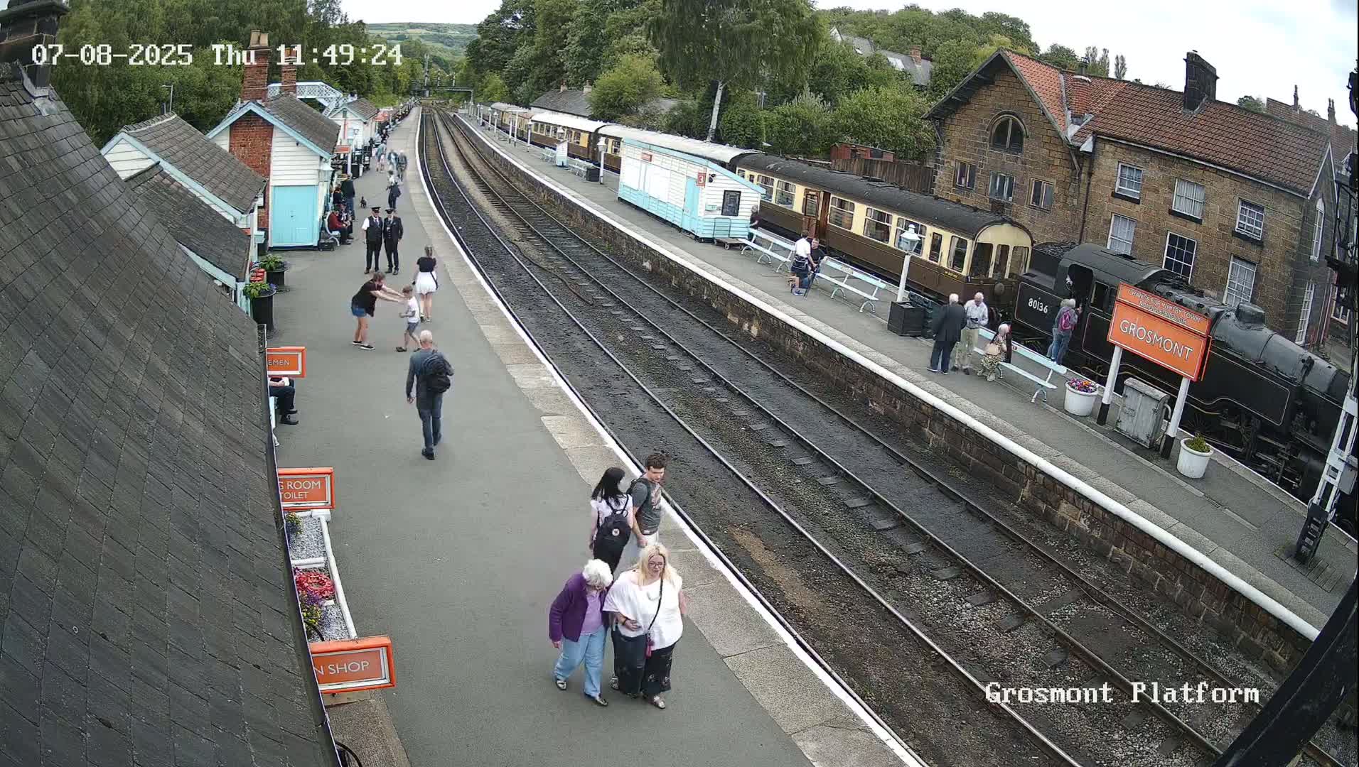 North Yorkshire Moors Railway (NYMR) Grosmont Station Live Cam - Grosmont, Borough of Scarborough, North Yorkshire, Yorkshire and the Humber, England, United Kingdom