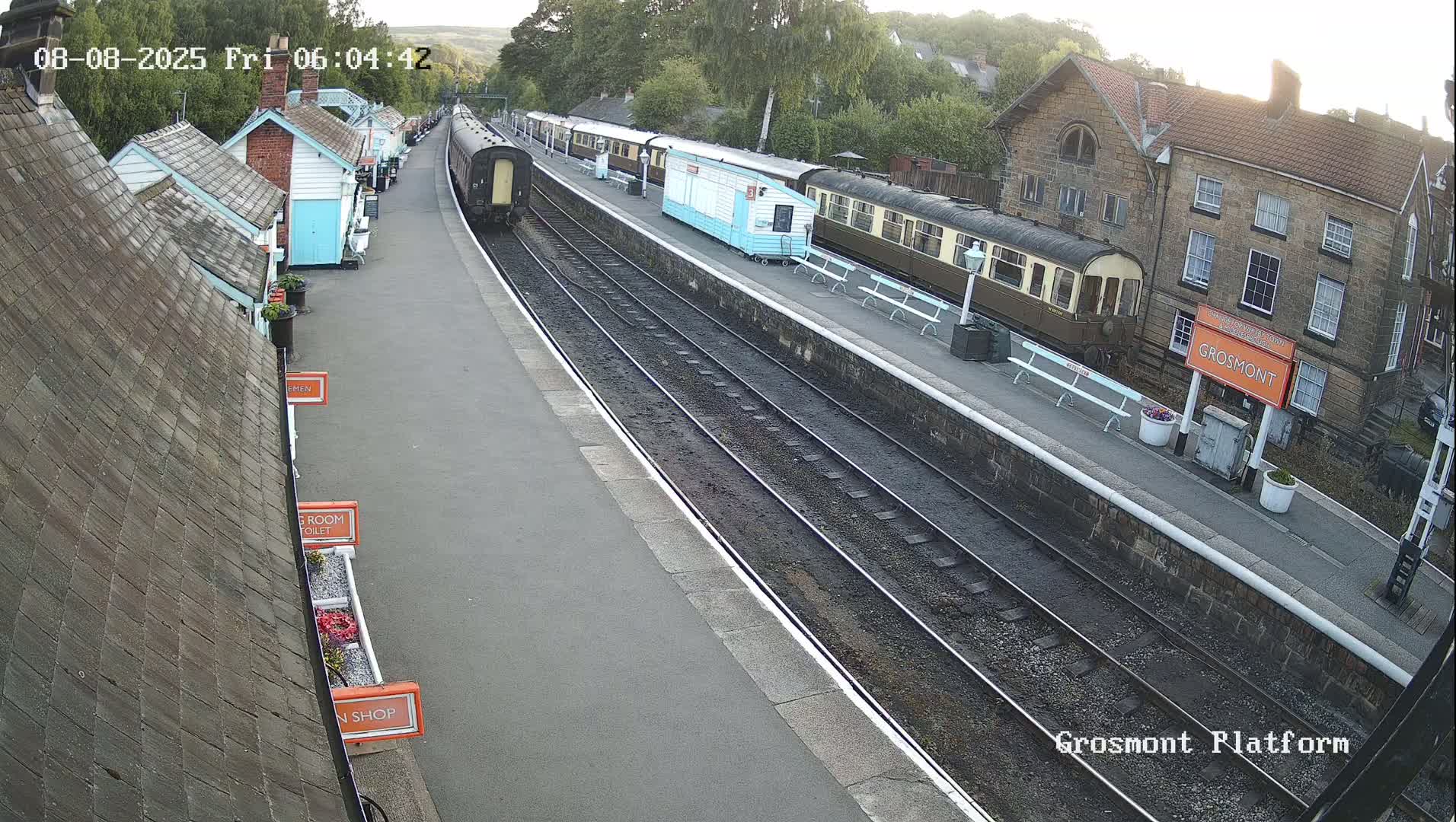 North Yorkshire Moors Railway (NYMR) Grosmont Station Live Cam - Grosmont, Borough of Scarborough, North Yorkshire, Yorkshire and the Humber, England, United Kingdom