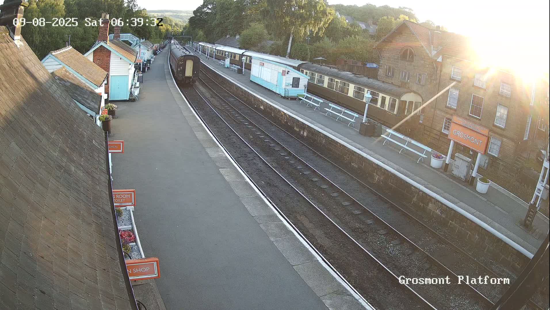 North Yorkshire Moors Railway (NYMR) Grosmont Station Live Cam - Grosmont, Borough of Scarborough, North Yorkshire, Yorkshire and the Humber, England, United Kingdom