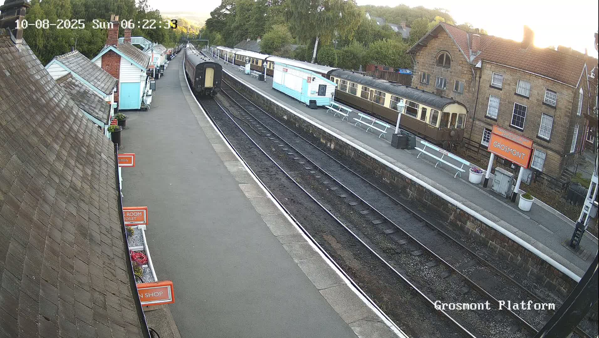 North Yorkshire Moors Railway (NYMR) Grosmont Station Live Cam - Grosmont, Borough of Scarborough, North Yorkshire, Yorkshire and the Humber, England, United Kingdom