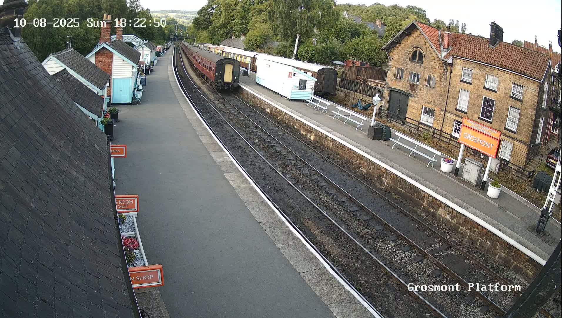North Yorkshire Moors Railway (NYMR) Grosmont Station Live Cam - Grosmont, Borough of Scarborough, North Yorkshire, Yorkshire and the Humber, England, United Kingdom