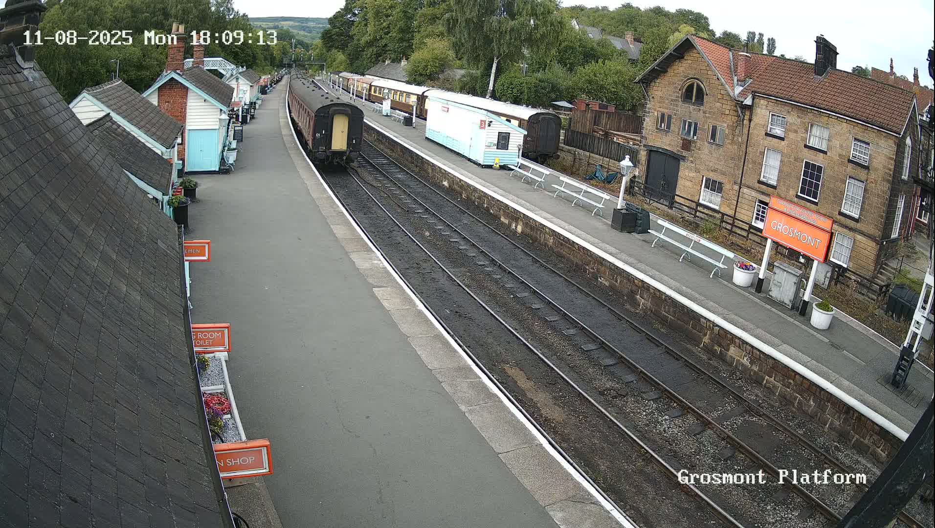 North Yorkshire Moors Railway (NYMR) Grosmont Station Live Cam - Grosmont, Borough of Scarborough, North Yorkshire, Yorkshire and the Humber, England, United Kingdom