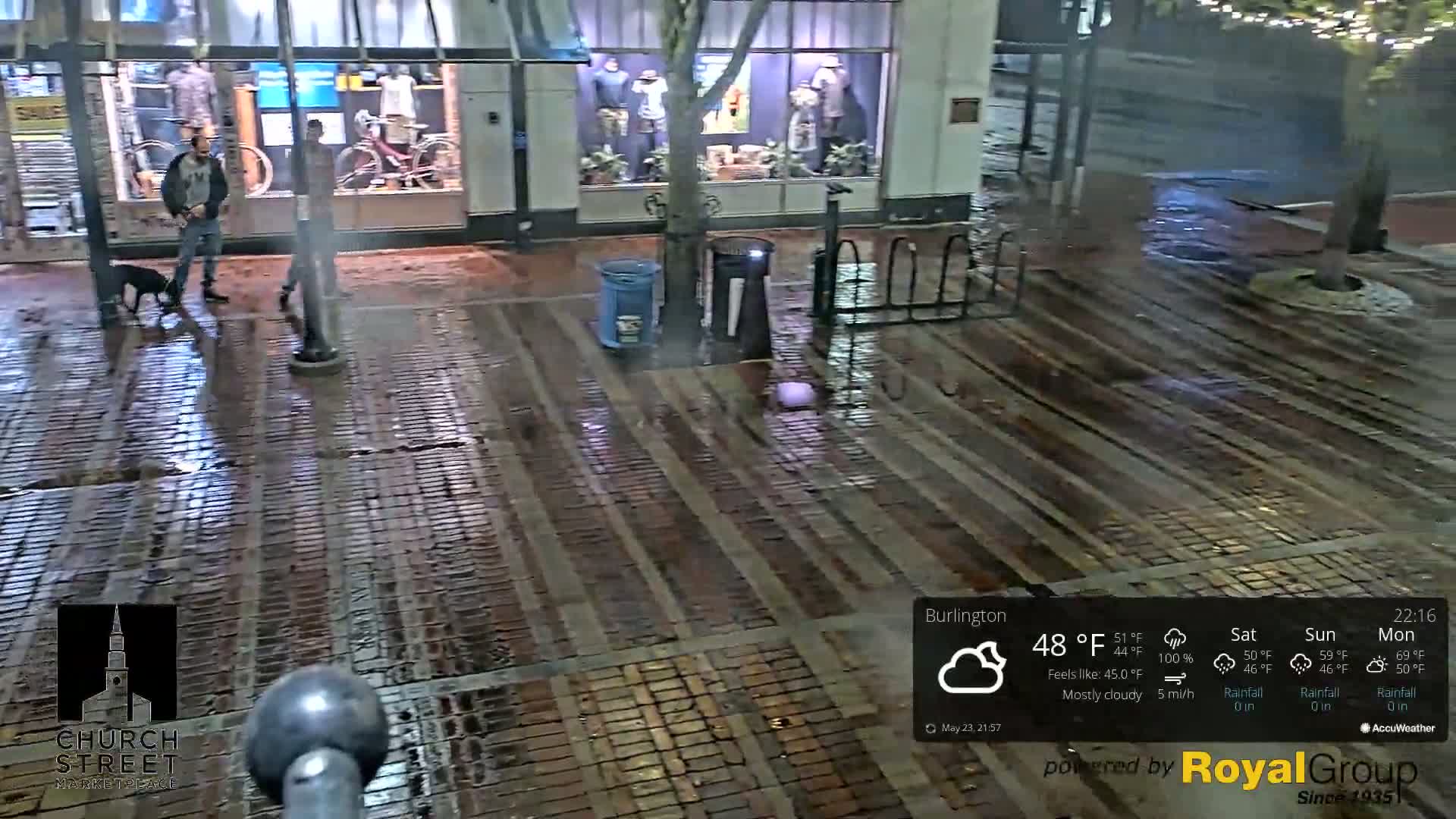 Burlington, Church Street Market Place Live Cam - Burlington, Vermont, USA