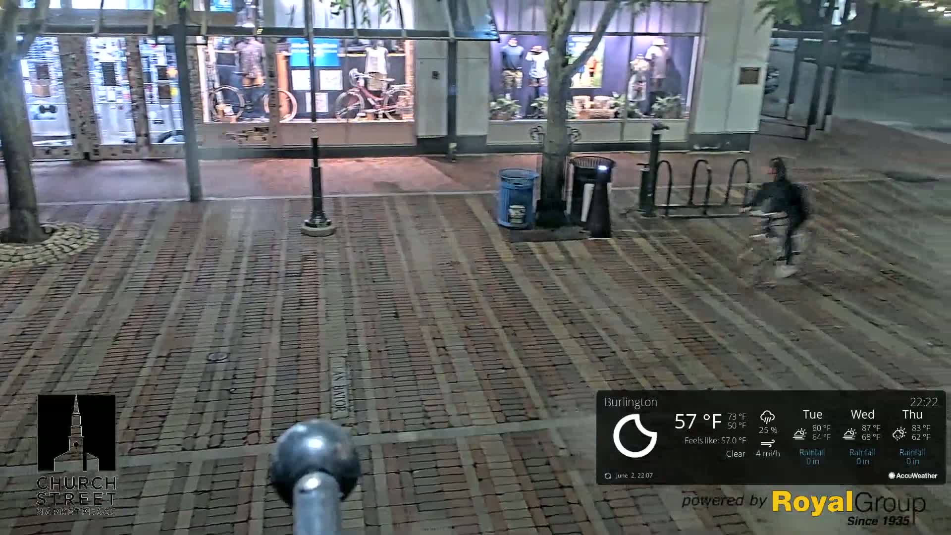 Burlington, Church Street Market Place Live Cam - Burlington, Vermont, USA