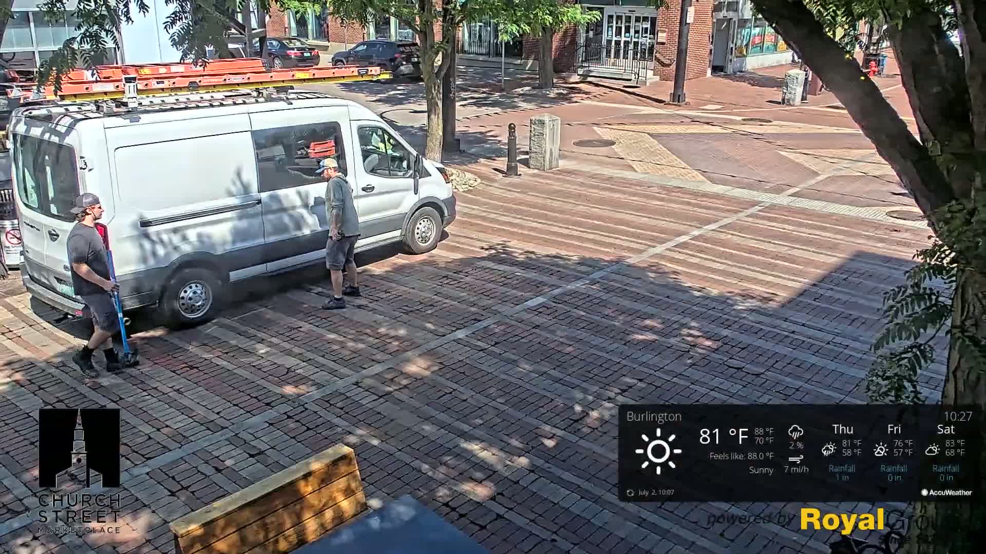 Burlington, Church Street Market Place Live Cam - Burlington, Vermont, USA