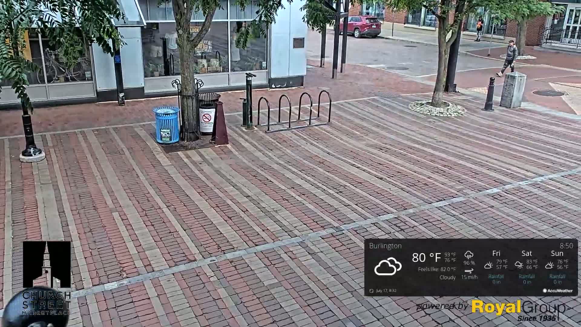 Burlington, Church Street Market Place Live Cam - Burlington, Vermont, USA