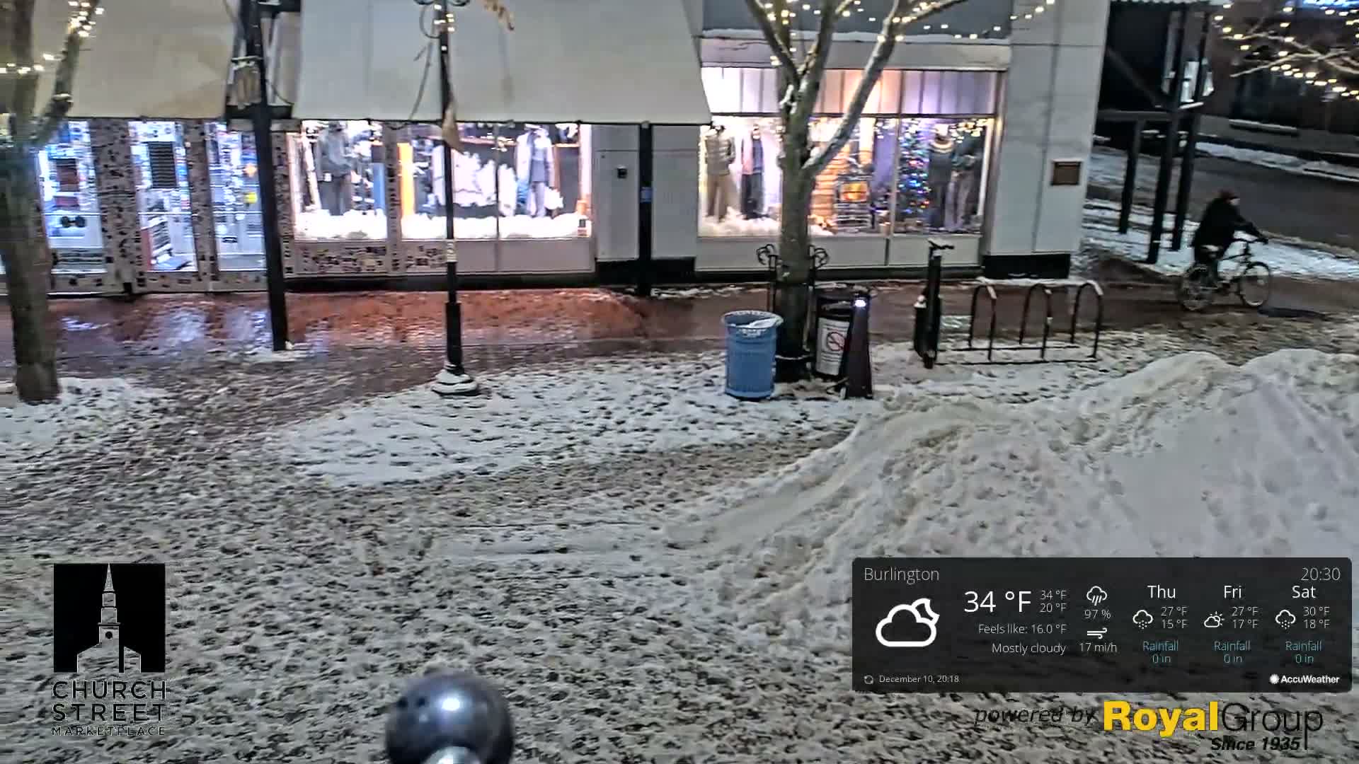 Burlington, Church Street Market Place Live Cam - Burlington, Vermont, USA