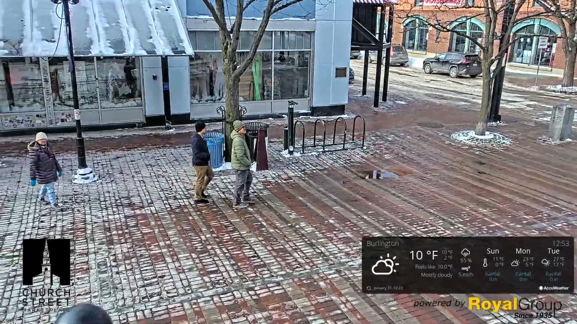 Burlington, Church Street Market Place Live Cam - Burlington, Vermont, USA