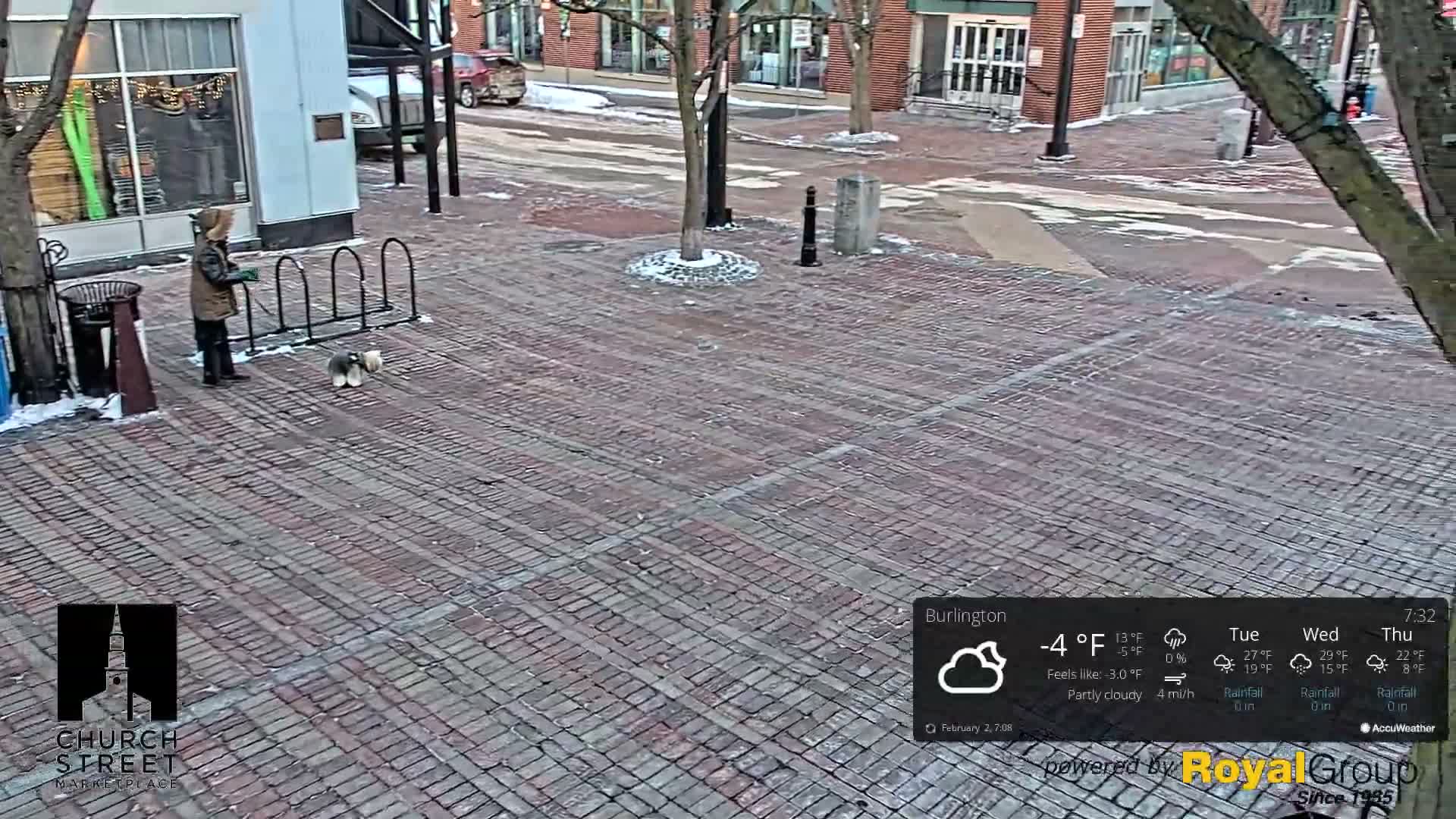 Burlington, Church Street Market Place Live Cam - Burlington, Vermont, USA