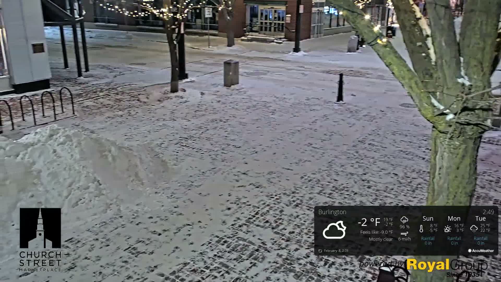 Burlington, Church Street Market Place Live Cam - Burlington, Vermont, USA