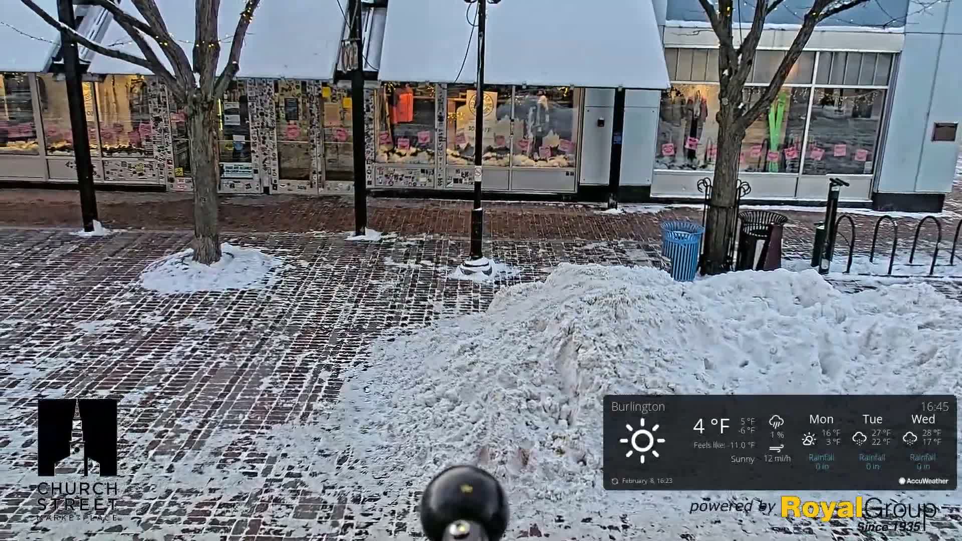 Burlington, Church Street Market Place Live Cam - Burlington, Vermont, USA