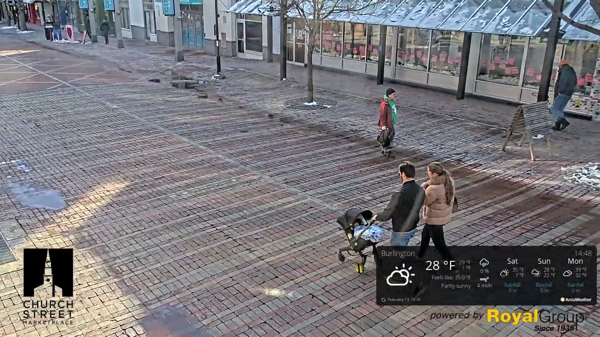 Burlington, Church Street Market Place Live Cam - Burlington, Vermont, USA