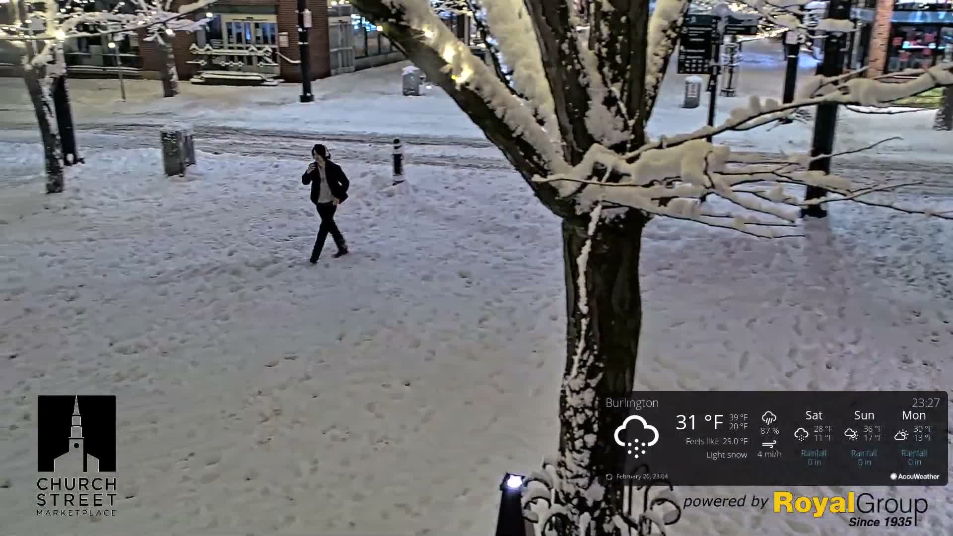 Burlington, Church Street Market Place Live Cam - Burlington, Vermont, USA