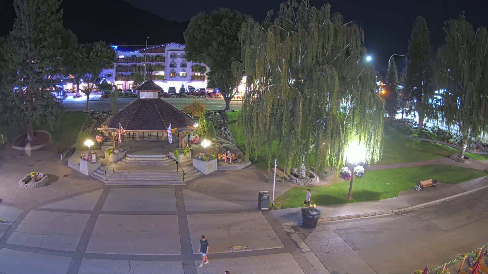 Leavenworth Village Front Street Park  Live Cam - Leavenworth, Chelan, Washington, USA