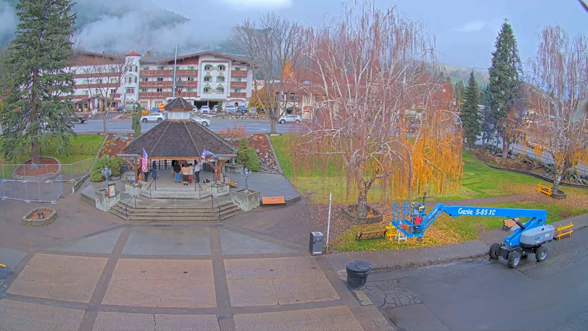 Leavenworth Village Front Street Park  Live Cam - Leavenworth, Chelan, Washington, USA