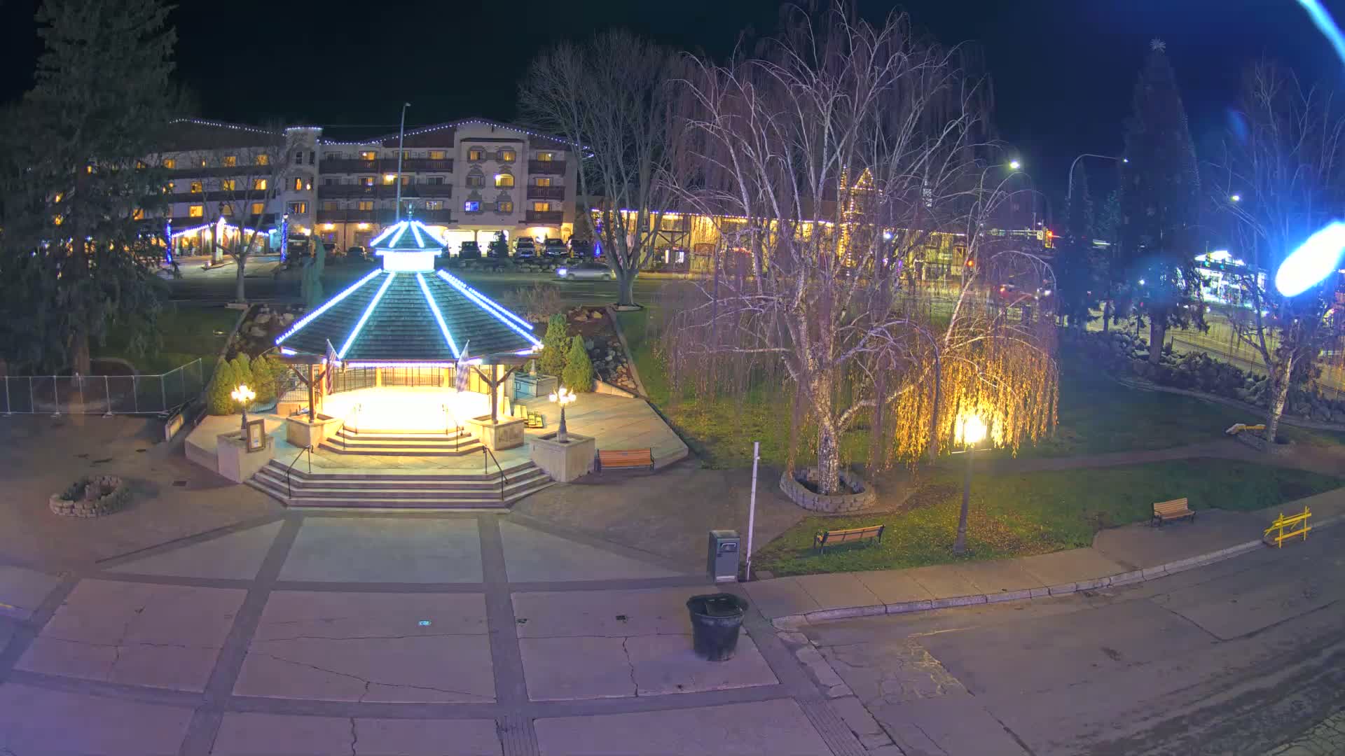 Leavenworth Village Front Street Park  Live Cam - Leavenworth, Chelan, Washington, USA