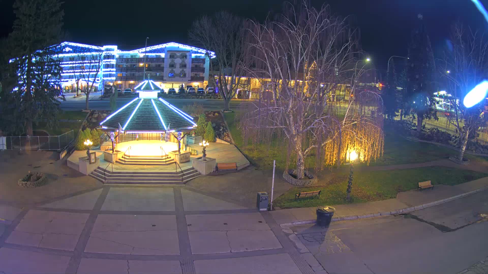 Leavenworth Village Front Street Park  Live Cam - Leavenworth, Chelan, Washington, USA