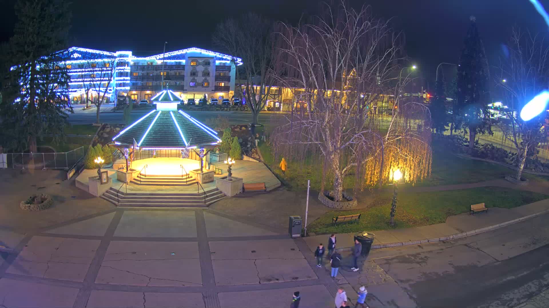 Leavenworth Village Front Street Park  Live Cam - Leavenworth, Chelan, Washington, USA