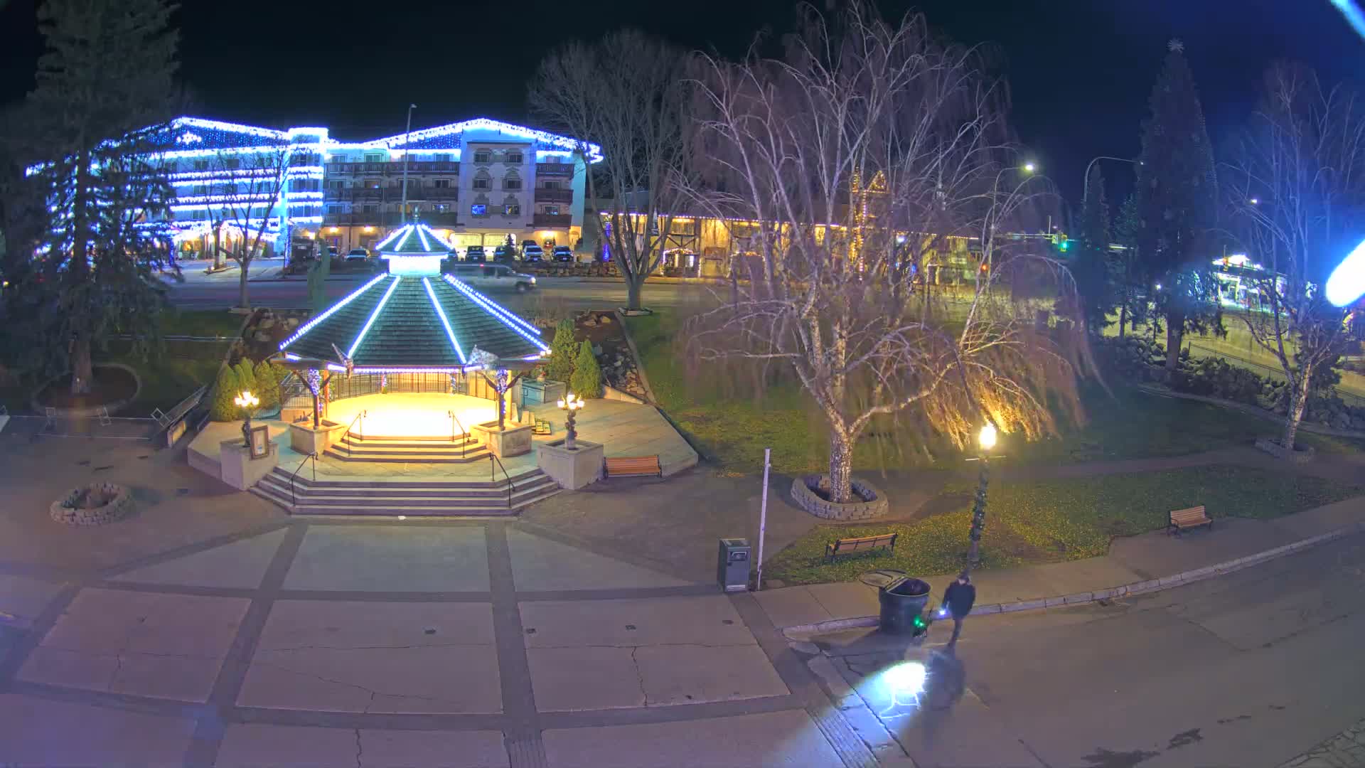 Leavenworth Village Front Street Park  Live Cam - Leavenworth, Chelan, Washington, USA