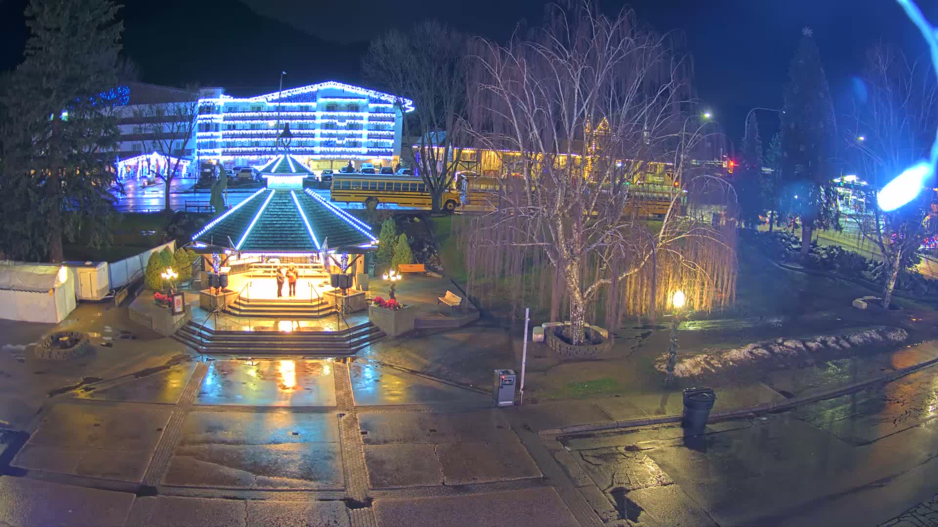 Leavenworth Village Front Street Park  Live Cam - Leavenworth, Chelan, Washington, USA