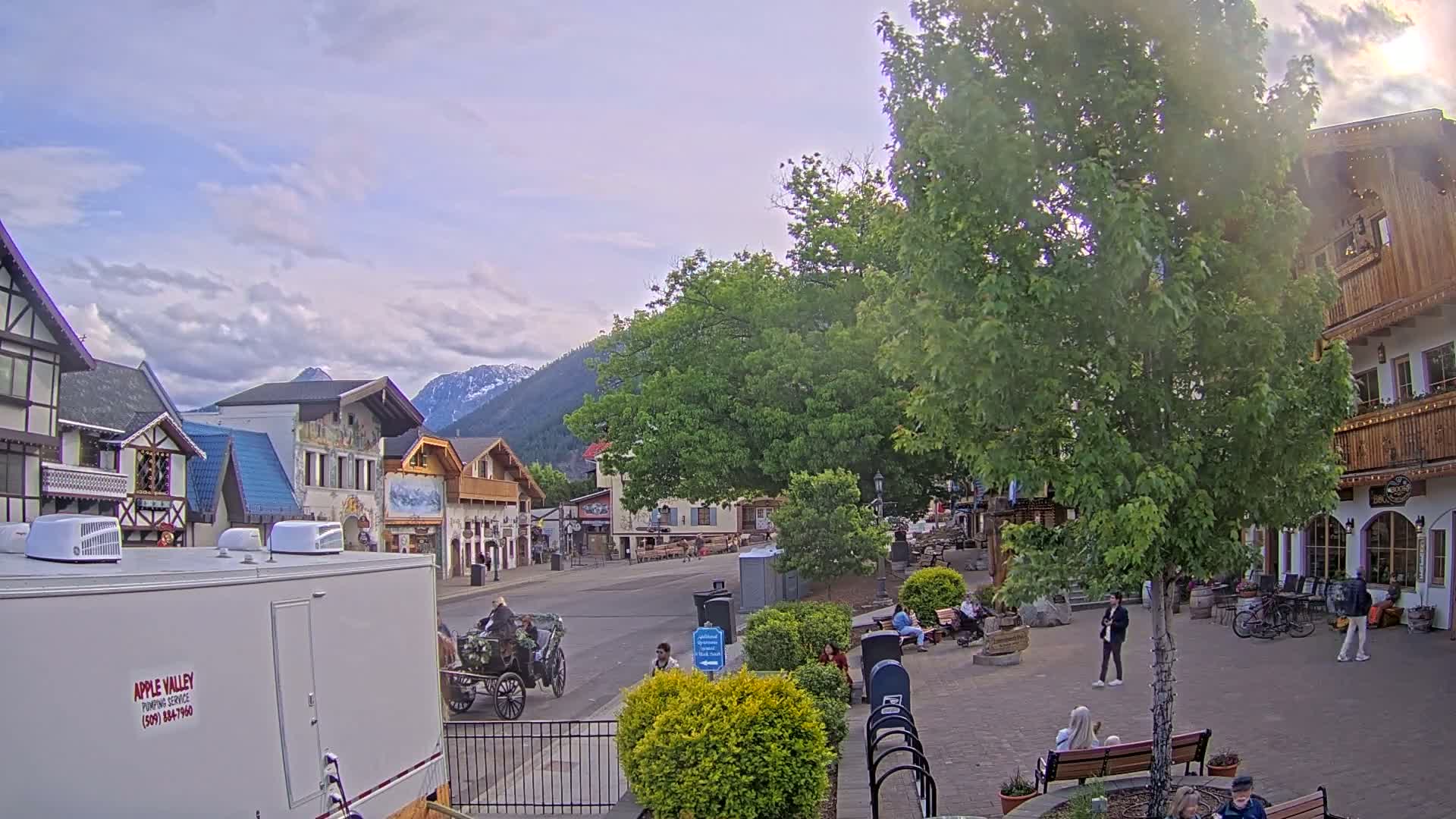 Leavenworth Village Downtown  Live Cam - Leavenworth, Chelan, Washington, USA