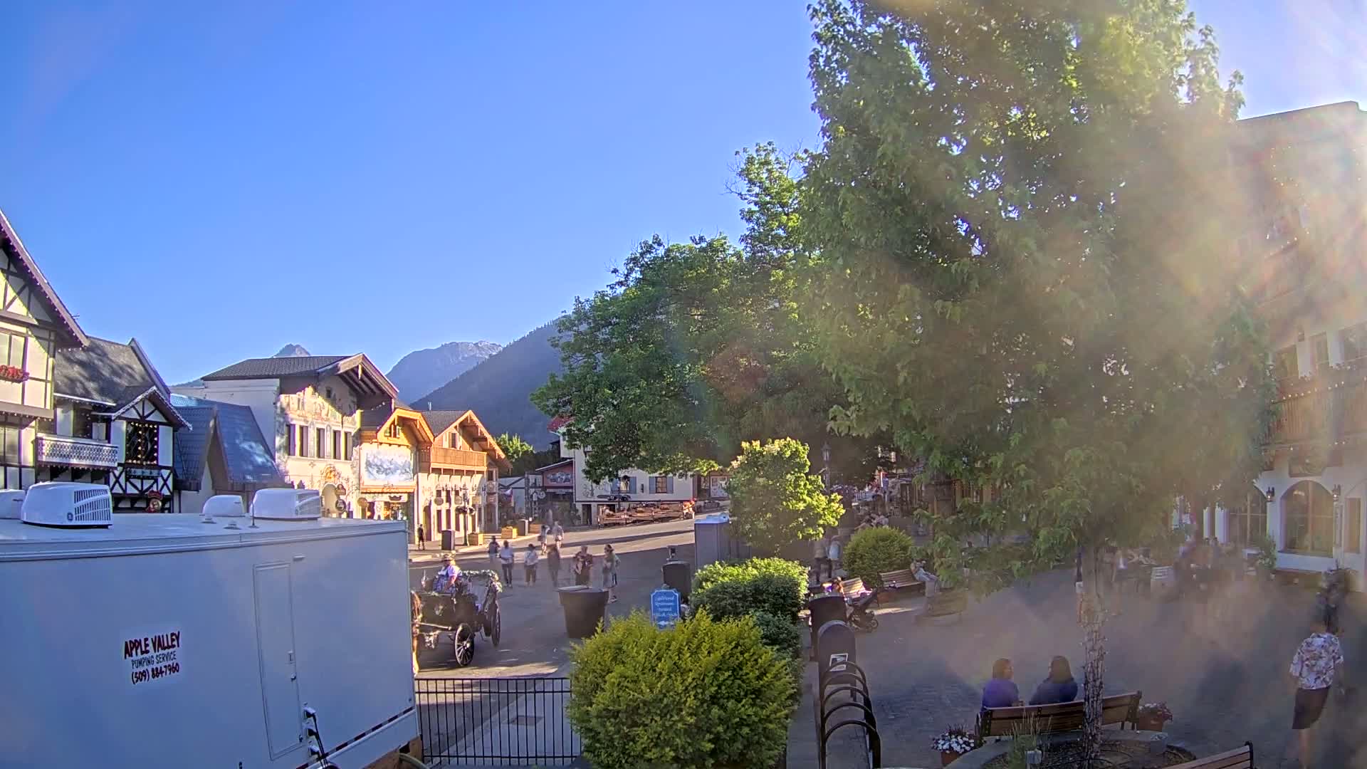 Leavenworth Village Downtown  Live Cam - Leavenworth, Chelan, Washington, USA