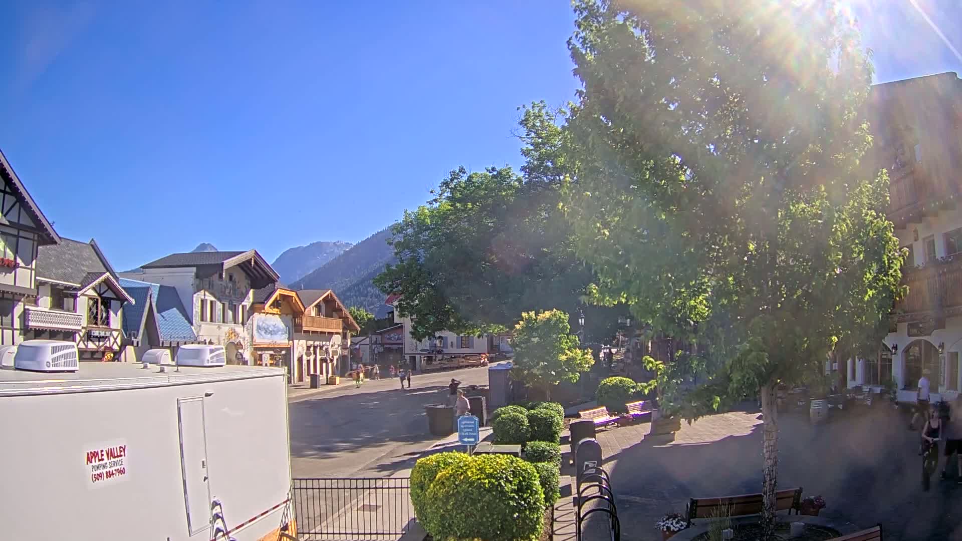 Leavenworth Village Downtown  Live Cam - Leavenworth, Chelan, Washington, USA