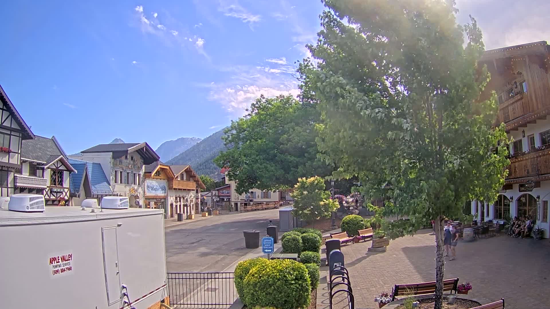 Leavenworth Village Downtown  Live Cam - Leavenworth, Chelan, Washington, USA