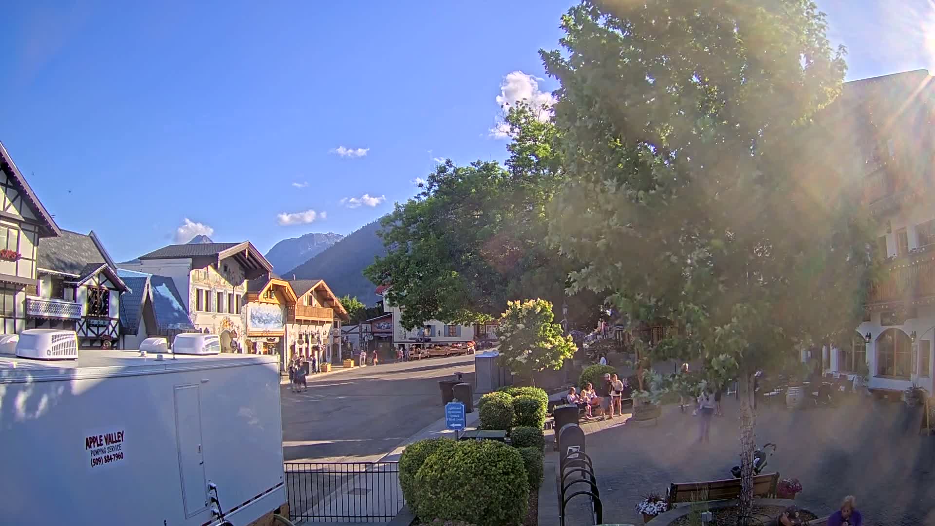 Leavenworth Village Downtown  Live Cam - Leavenworth, Chelan, Washington, USA