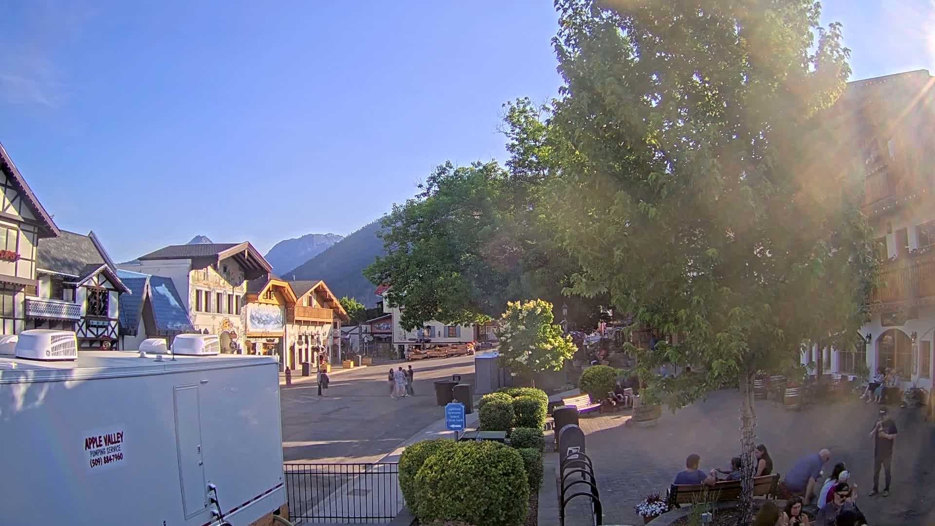 Leavenworth Village Downtown  Live Cam - Leavenworth, Chelan, Washington, USA
