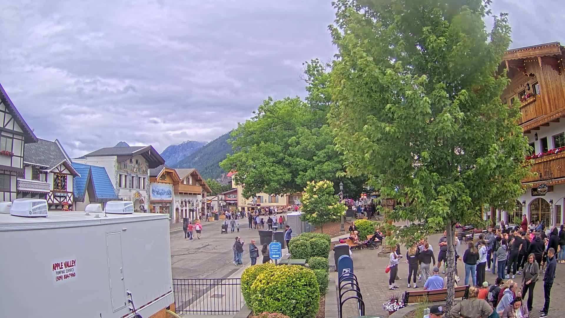 Leavenworth Village Downtown  Live Cam - Leavenworth, Chelan, Washington, USA