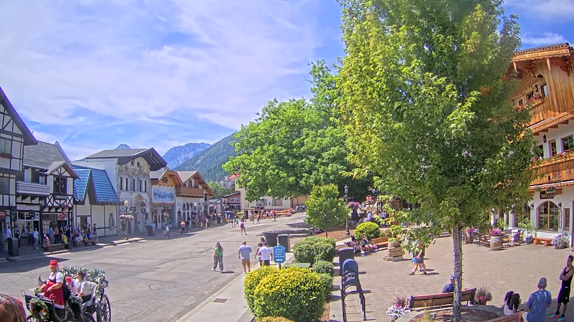 Leavenworth Village Downtown  Live Cam - Leavenworth, Chelan, Washington, USA
