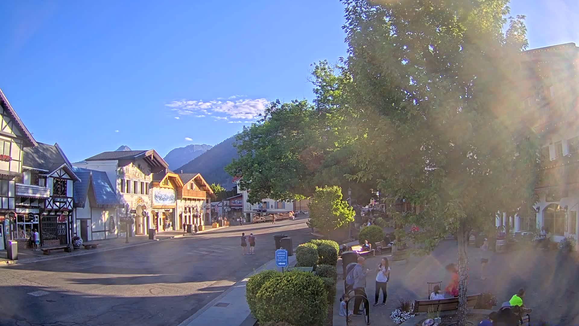 Leavenworth Village Downtown  Live Cam - Leavenworth, Chelan, Washington, USA