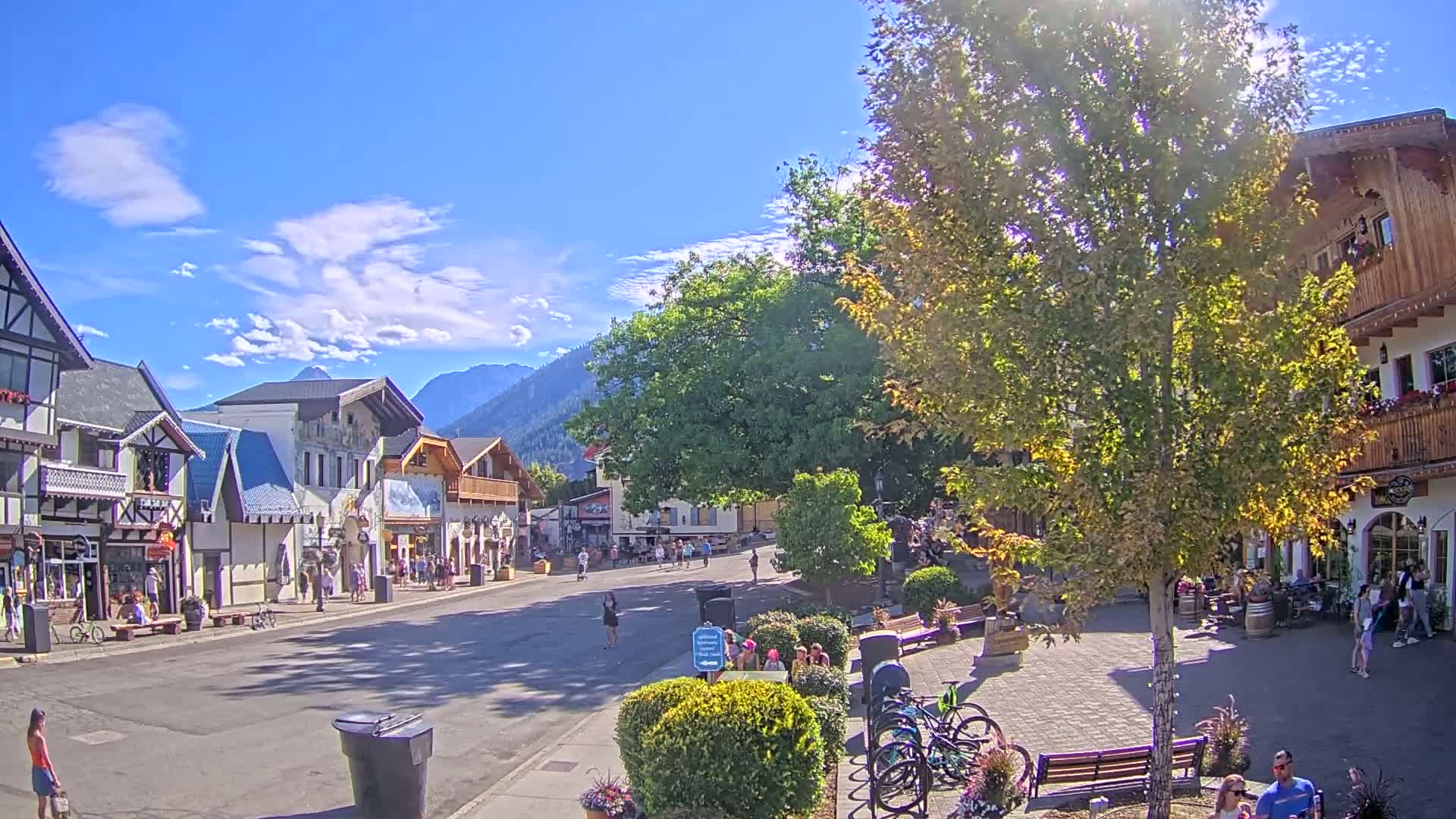 Leavenworth Village Downtown  Live Cam - Leavenworth, Chelan, Washington, USA