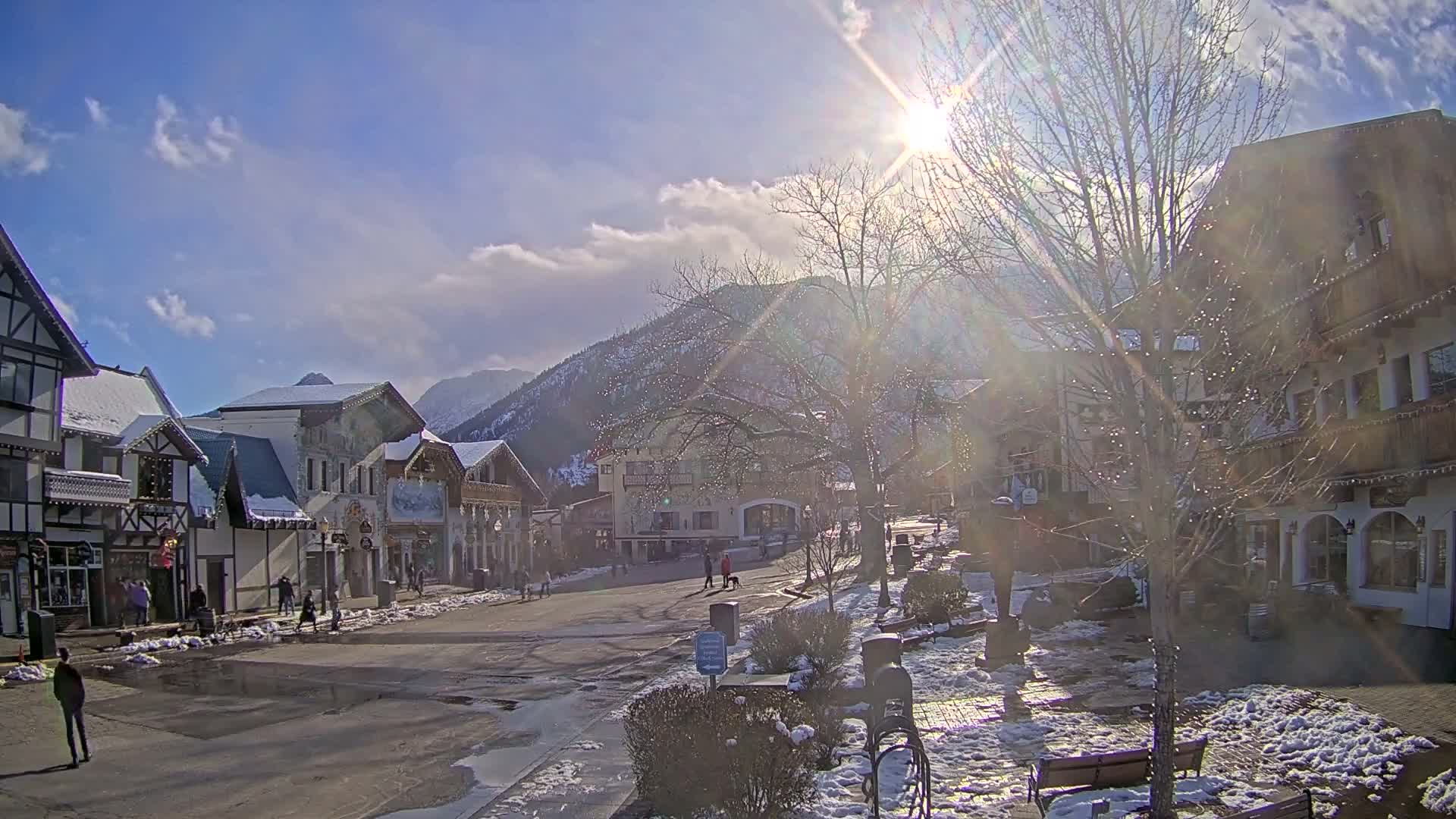 Leavenworth Village Downtown  Live Cam - Leavenworth, Chelan, Washington, USA