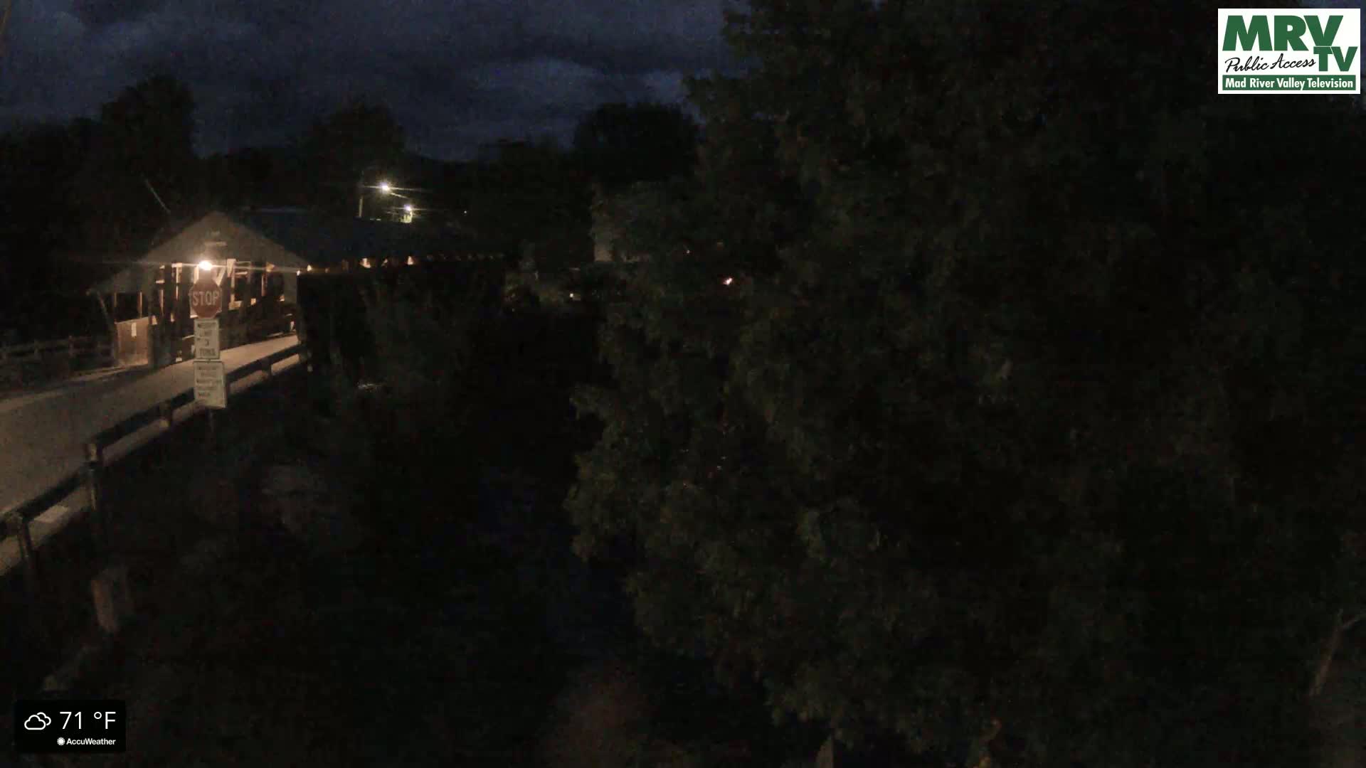 Waitsfield, Mad River Valley Great Eddy Covered Bridge Live Cam -Waitsfield, Washington County, Vermont, USA