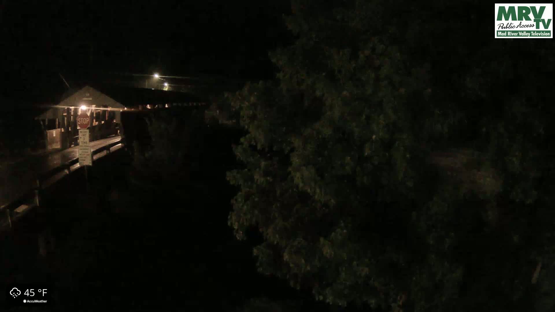 Waitsfield, Mad River Valley Great Eddy Covered Bridge Live Cam -Waitsfield, Washington County, Vermont, USA