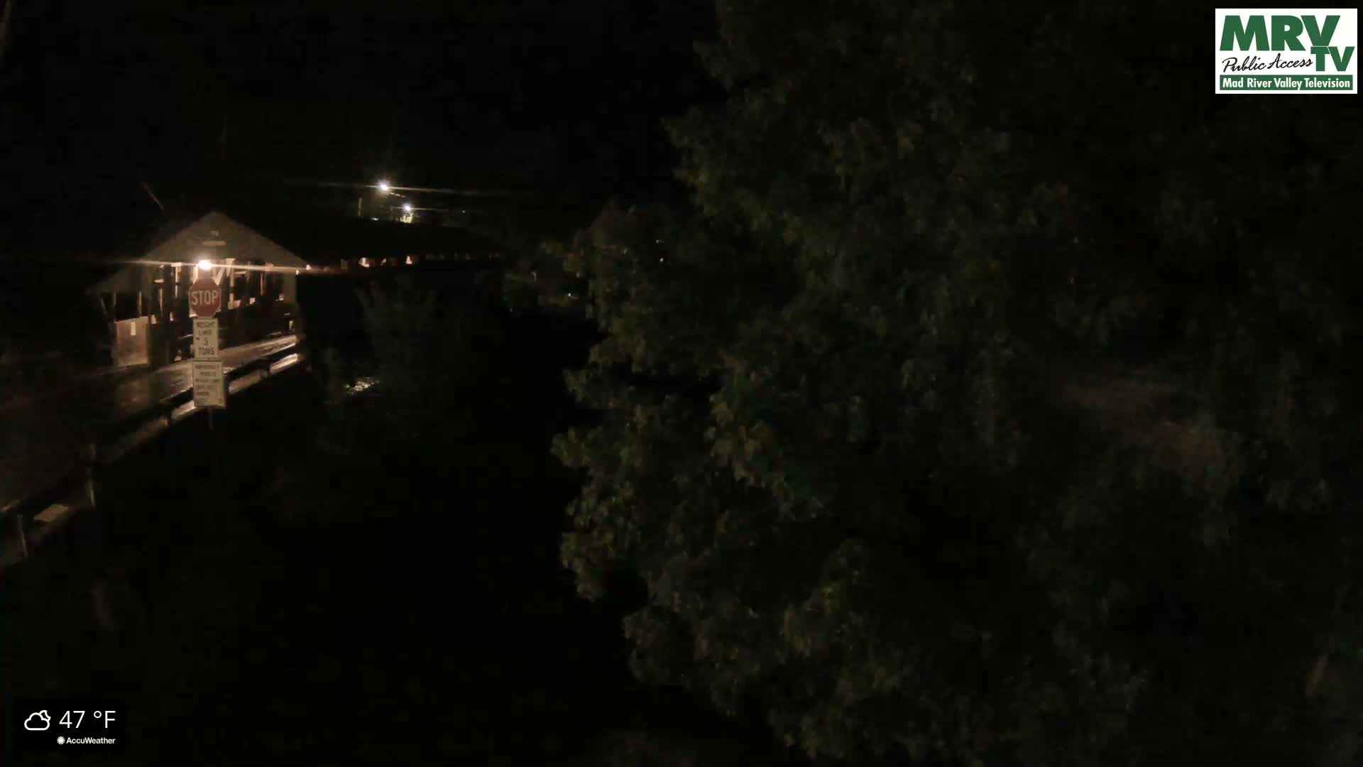 Waitsfield, Mad River Valley Great Eddy Covered Bridge Live Cam -Waitsfield, Washington County, Vermont, USA