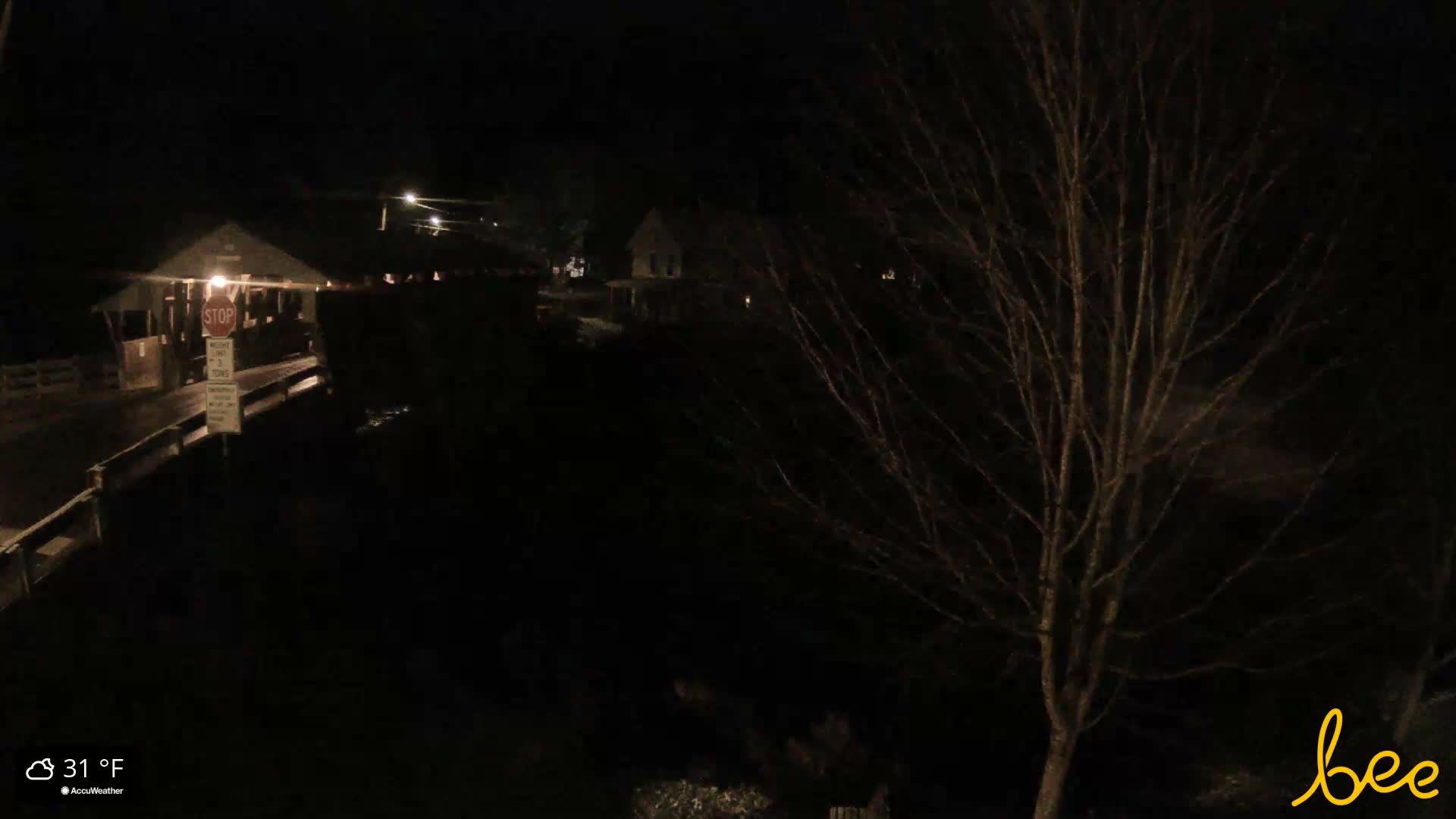 Waitsfield, Mad River Valley Great Eddy Covered Bridge Live Cam -Waitsfield, Washington County, Vermont, USA