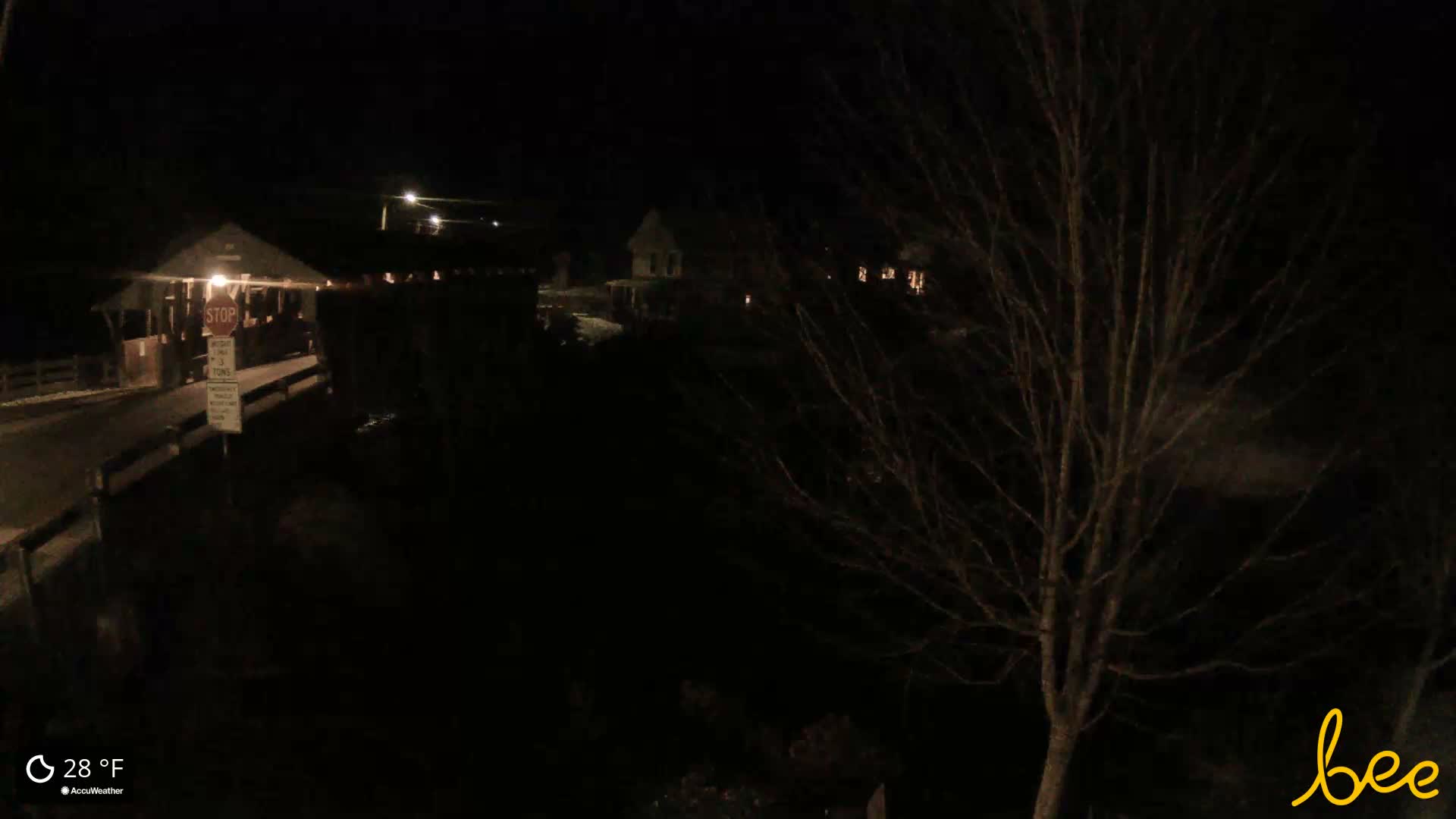 Waitsfield, Mad River Valley Great Eddy Covered Bridge Live Cam -Waitsfield, Washington County, Vermont, USA