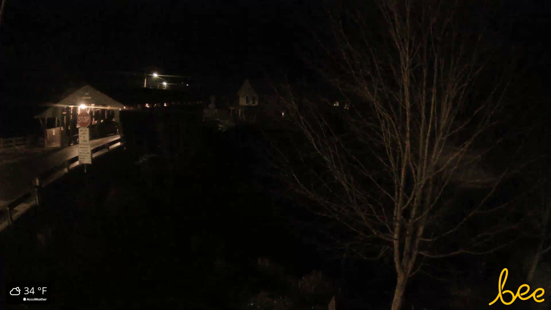 Waitsfield, Mad River Valley Great Eddy Covered Bridge Live Cam -Waitsfield, Washington County, Vermont, USA