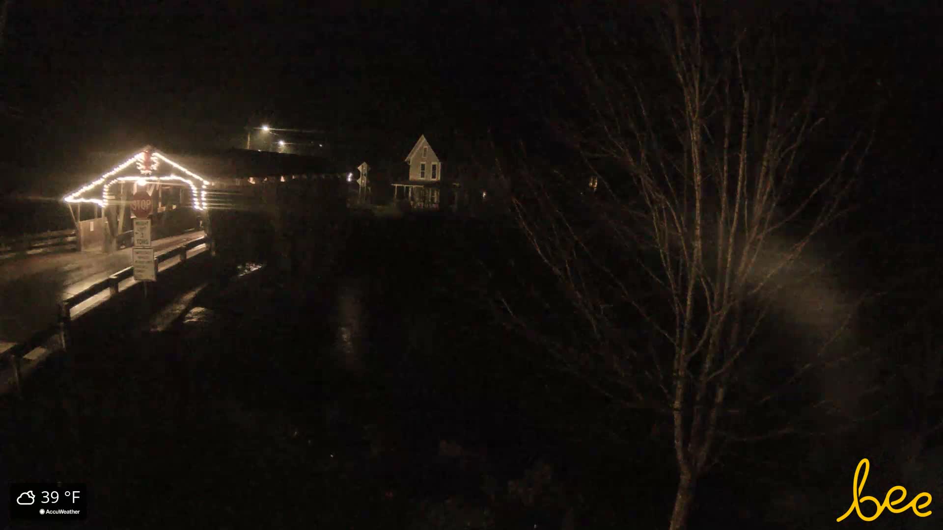 Waitsfield, Mad River Valley Great Eddy Covered Bridge Live Cam -Waitsfield, Washington County, Vermont, USA