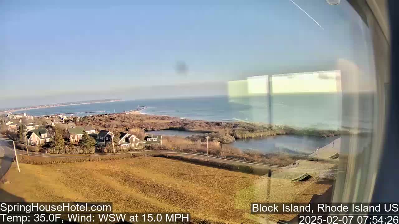 New Shoreham Harbor  Live Cam - Block Island, Rhode Island, USA